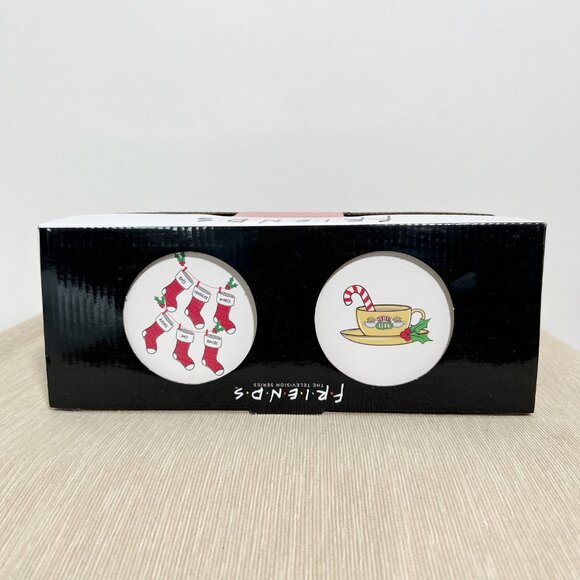 Friends Christmas Mugs Coasters Boxed Set Gift - Picture 6 of 8